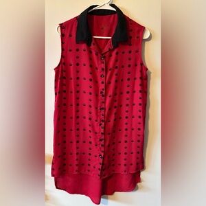 We Love Fine Star Wars Sleeveless Button-up Top